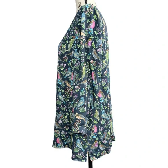 J. Jill - Bird Print Blouse - Size Medium - Picture 2 of 8